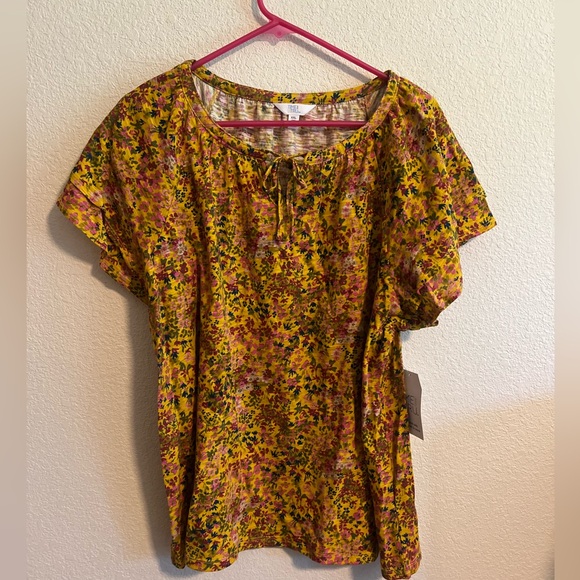 NWT Yellow Time and Tru Shirt Size XXL - Picture 1 of 11